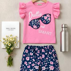 Baby Girl's স্টাইলিশ প্রিমিয়াম T-Shirt & Pant Set